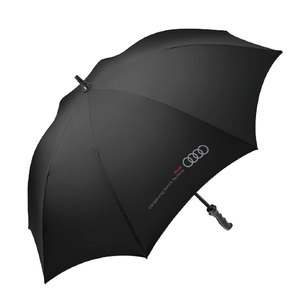 Black branded umbrella